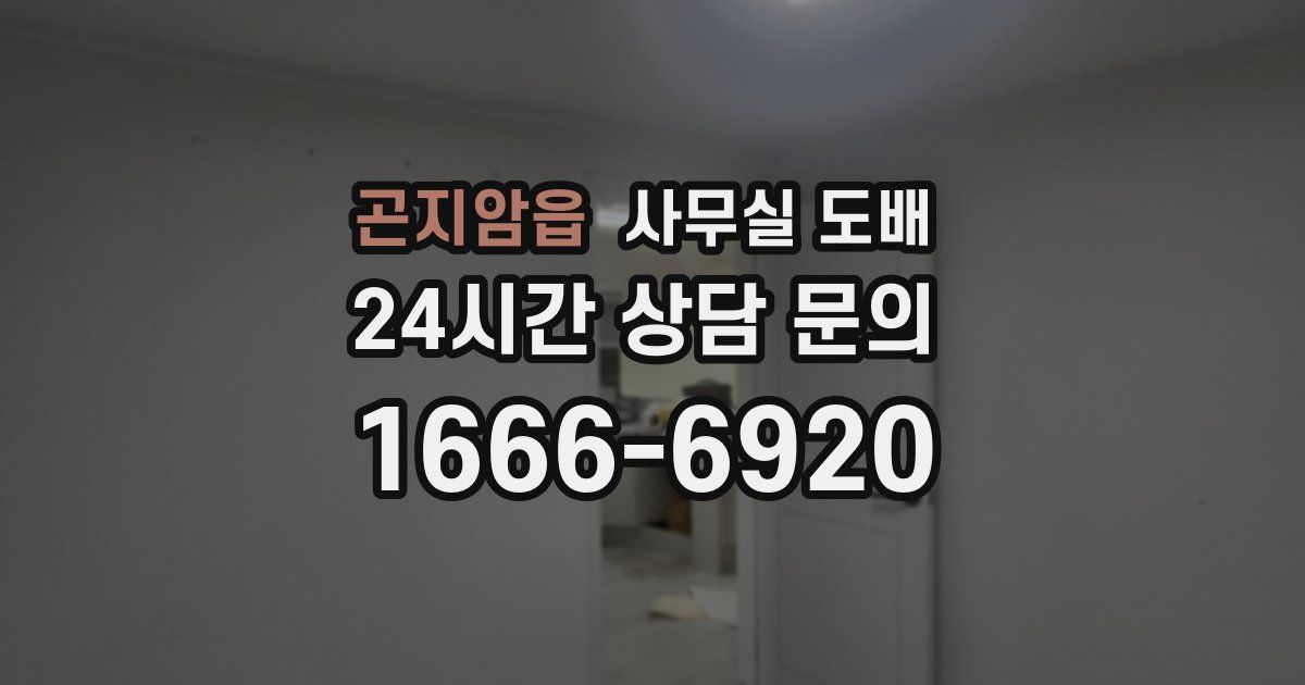 곤지암읍 사무실 도배