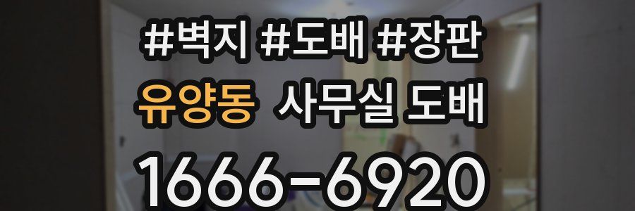 유양동 사무실 도배