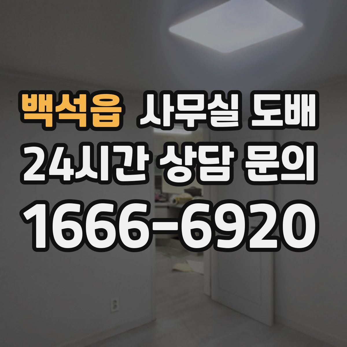 백석읍 사무실 도배