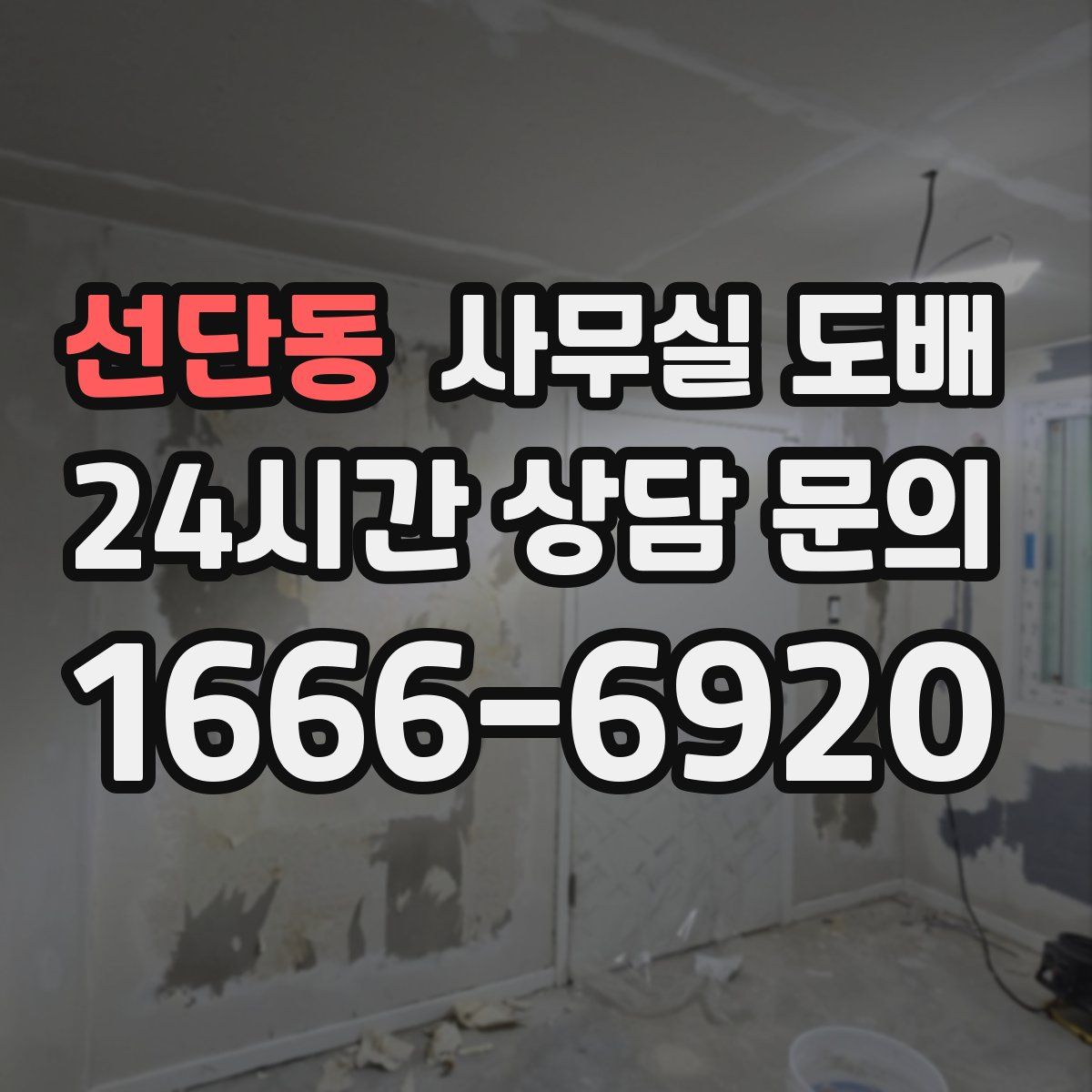 선단동 사무실 도배