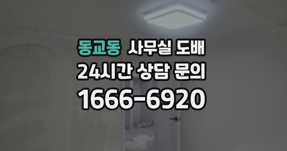 동교동 사무실 도배
