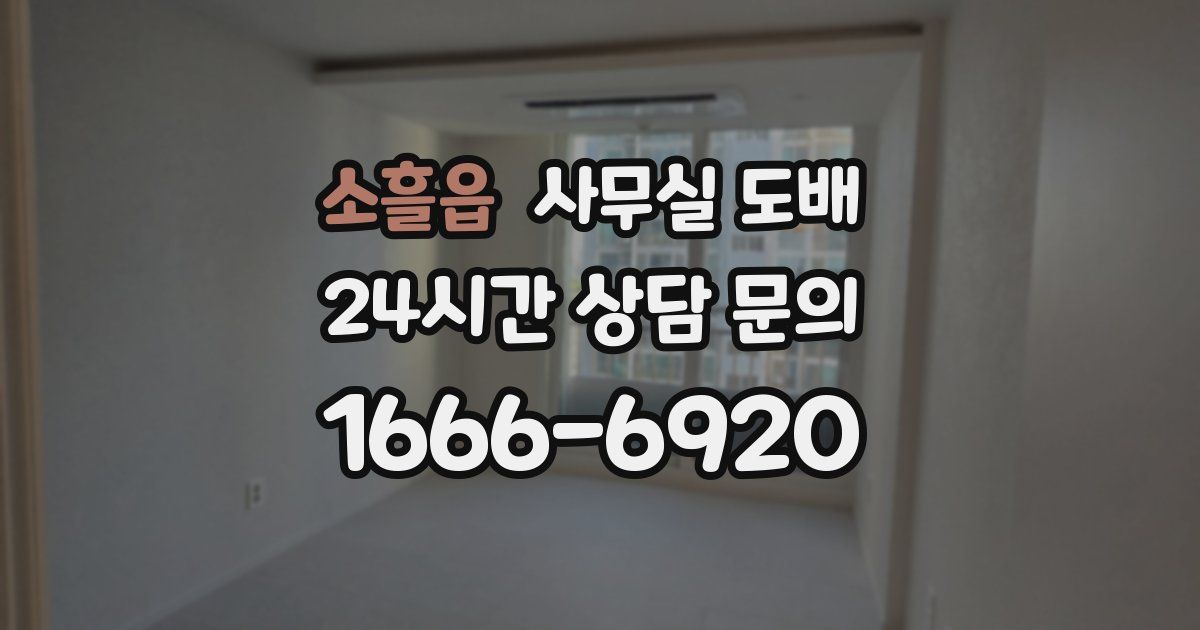 소흘읍 사무실 도배