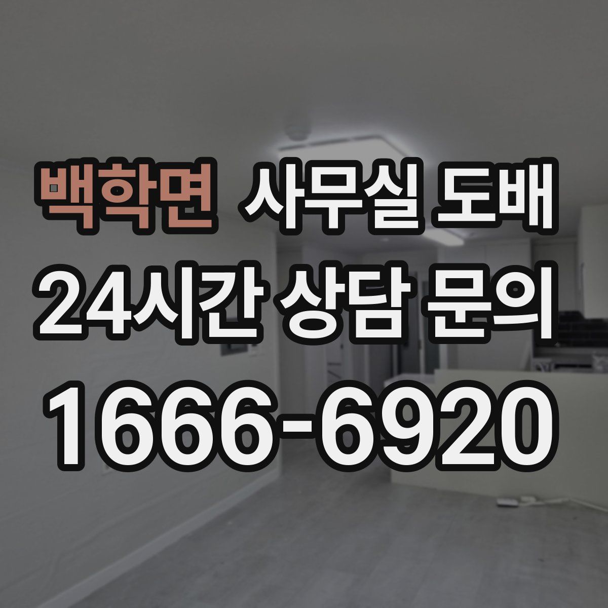 백학면 사무실 도배