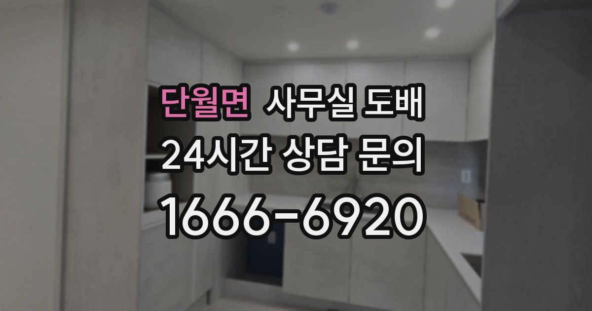 단월면 사무실 도배