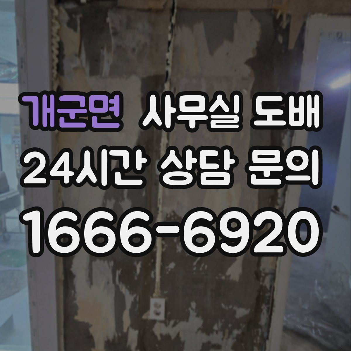 개군면 사무실 도배