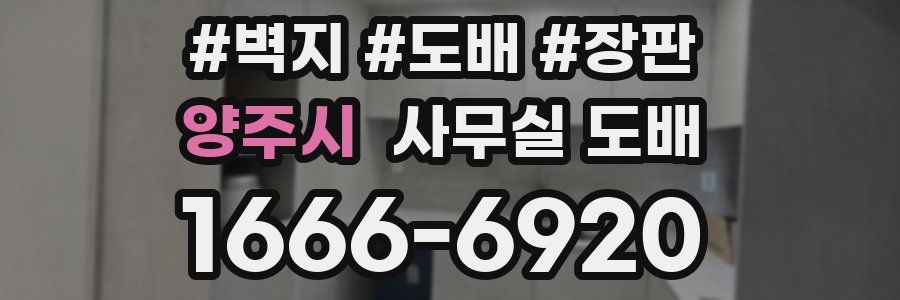 양주시 사무실 도배