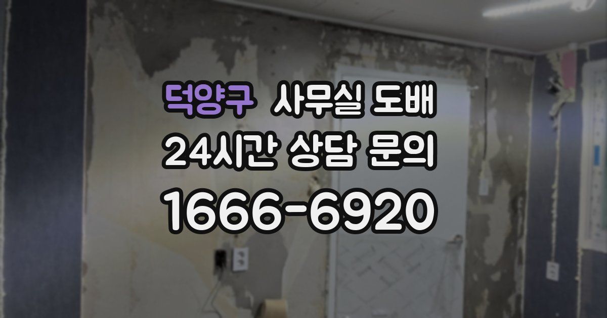 덕양구 사무실 도배