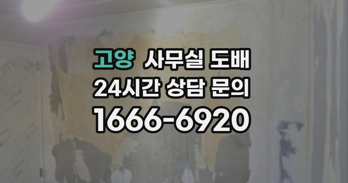고양 사무실 도배