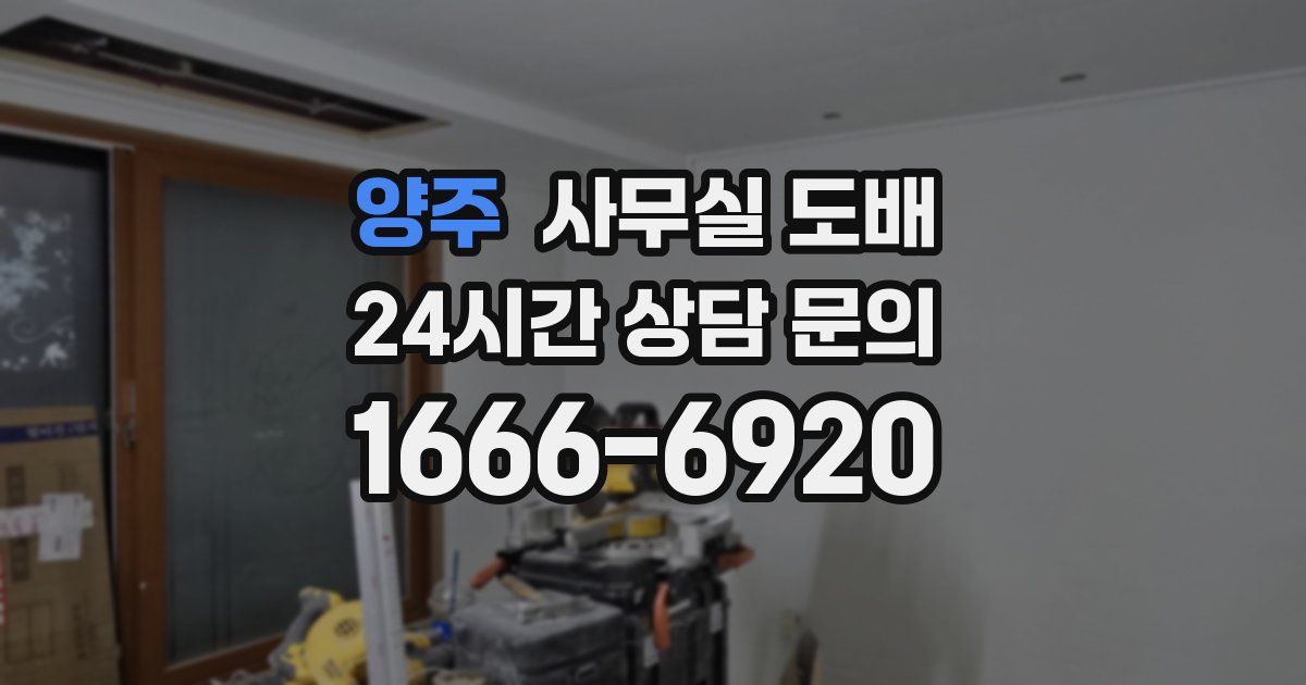 양주 사무실 도배