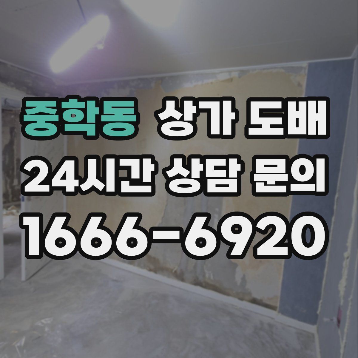 중학동 상가 도배