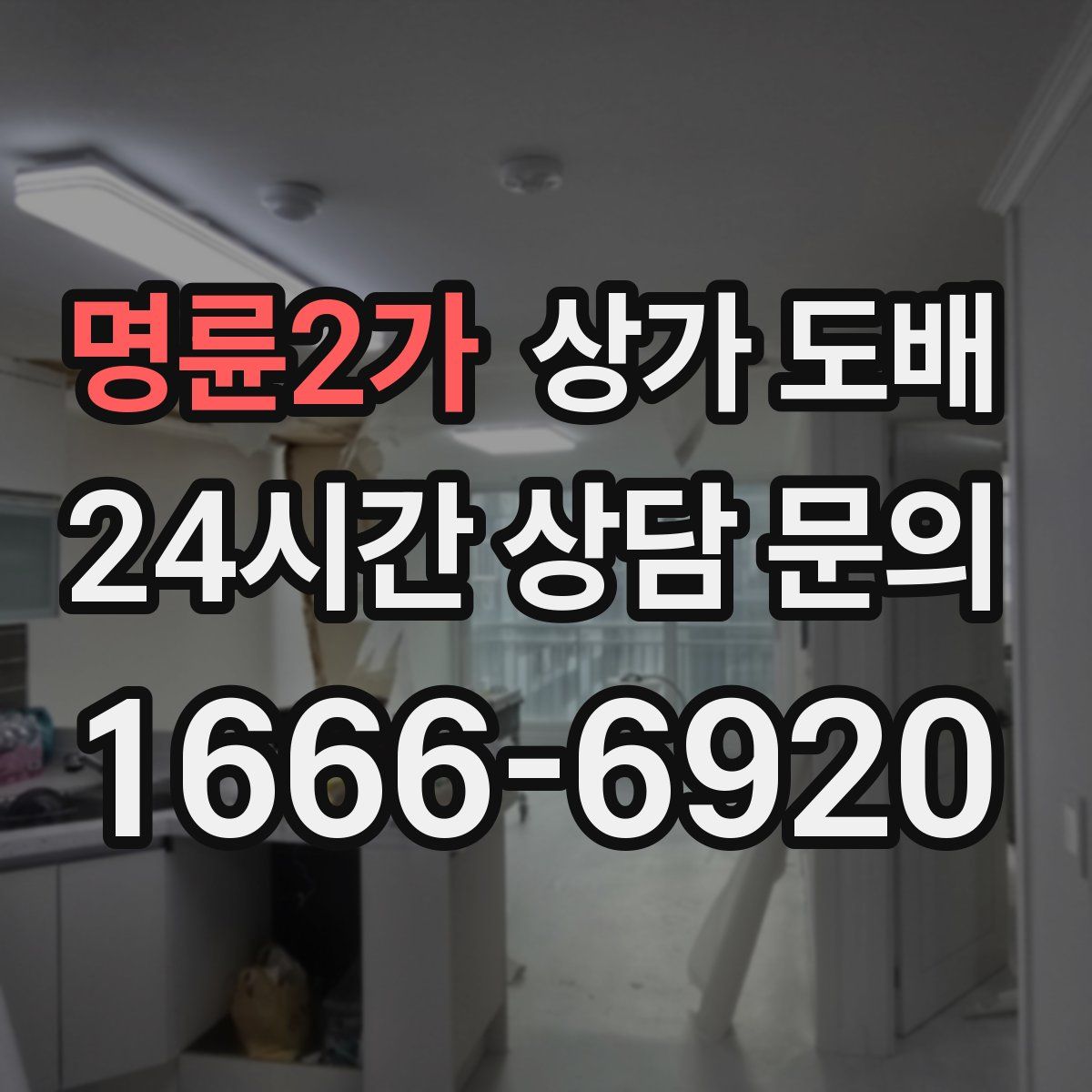 명륜2가 상가 도배