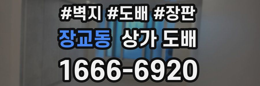 장교동 상가 도배