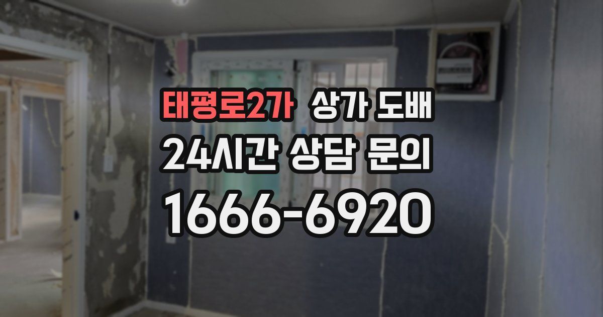 태평로2가 상가 도배