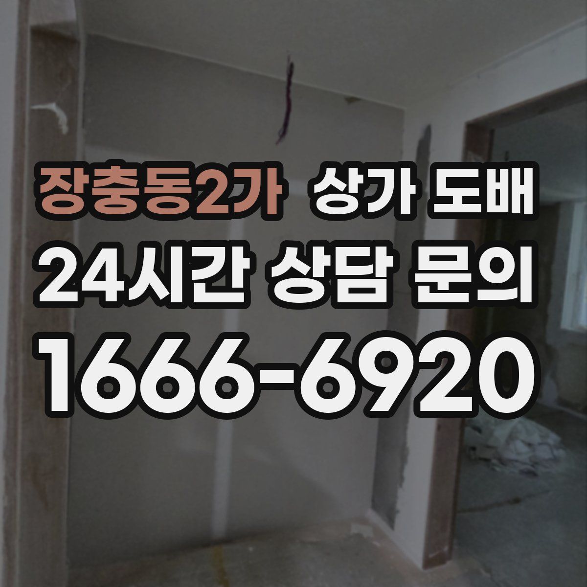 장충동2가 상가 도배