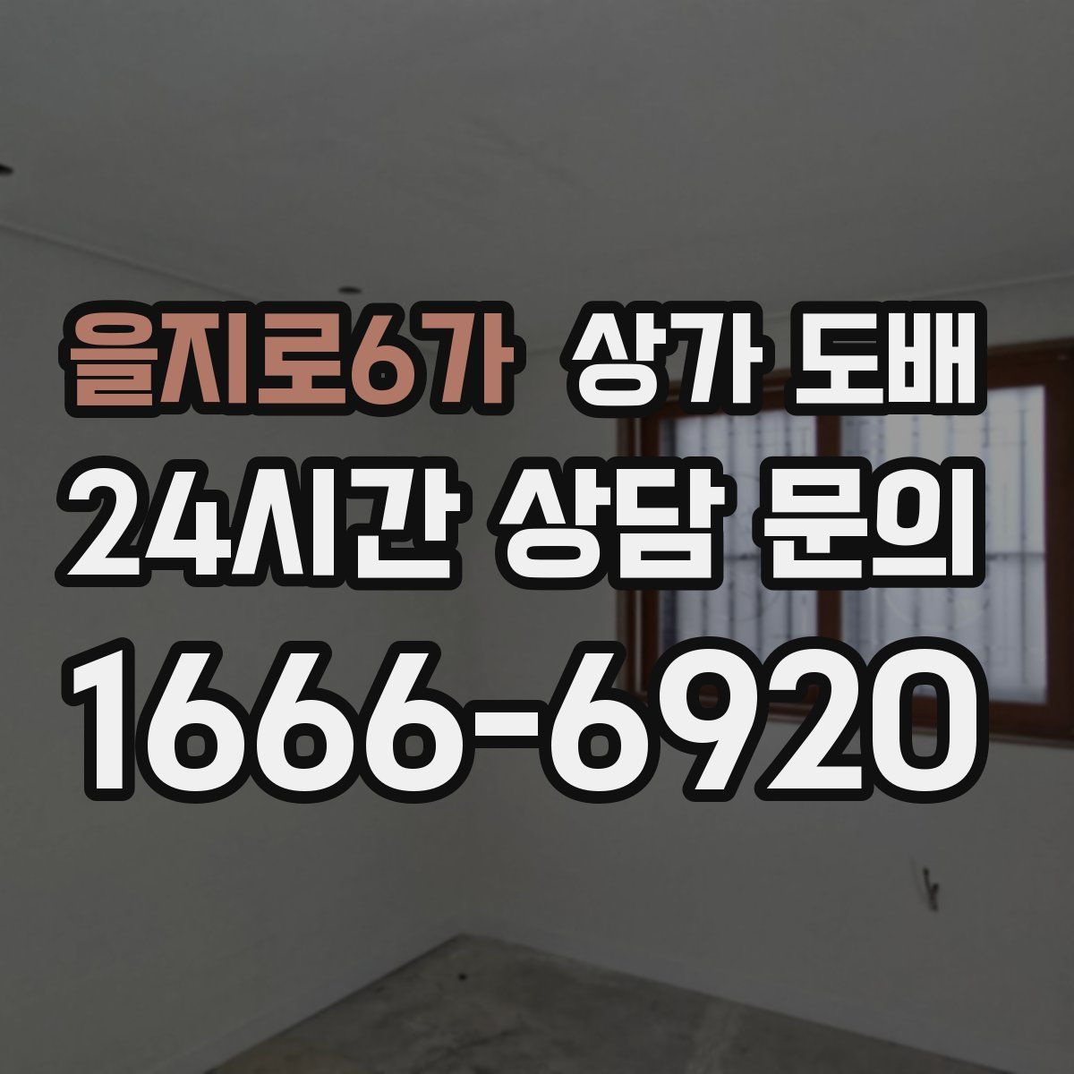 을지로6가 상가 도배