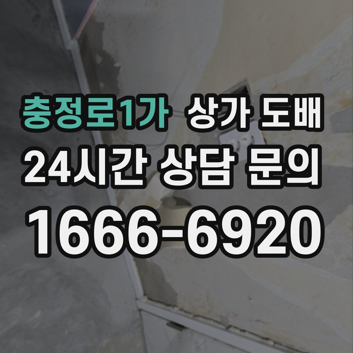 충정로1가 상가 도배