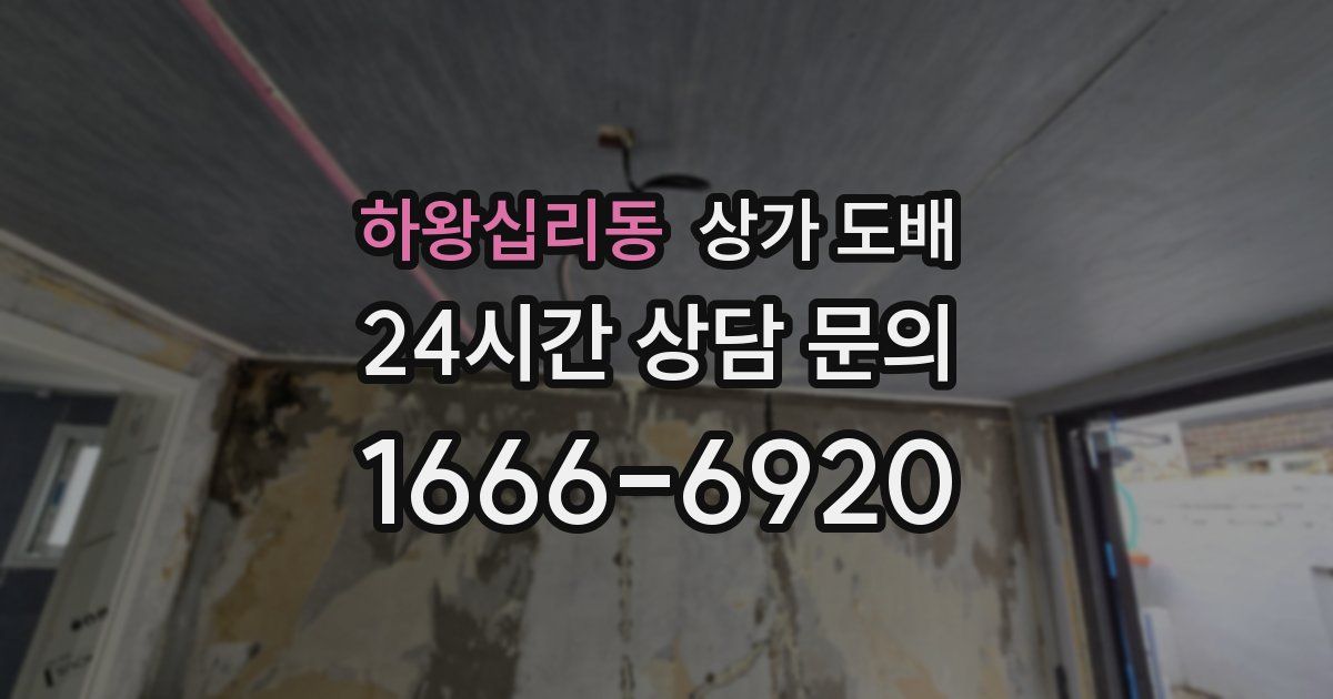 하왕십리동 상가 도배