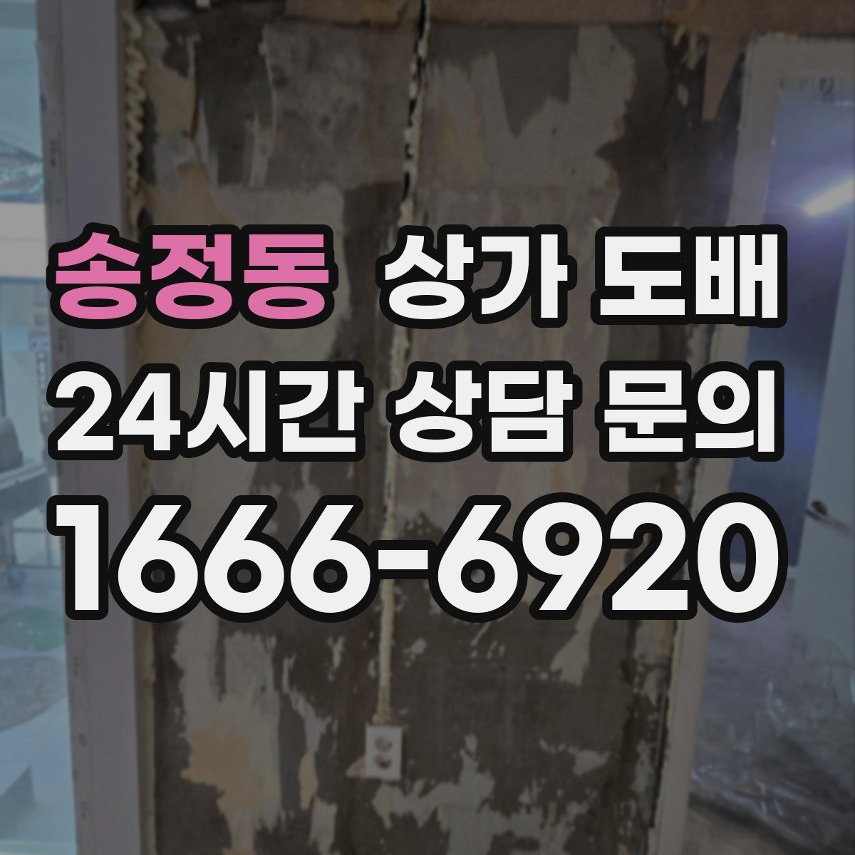 송정동 상가 도배