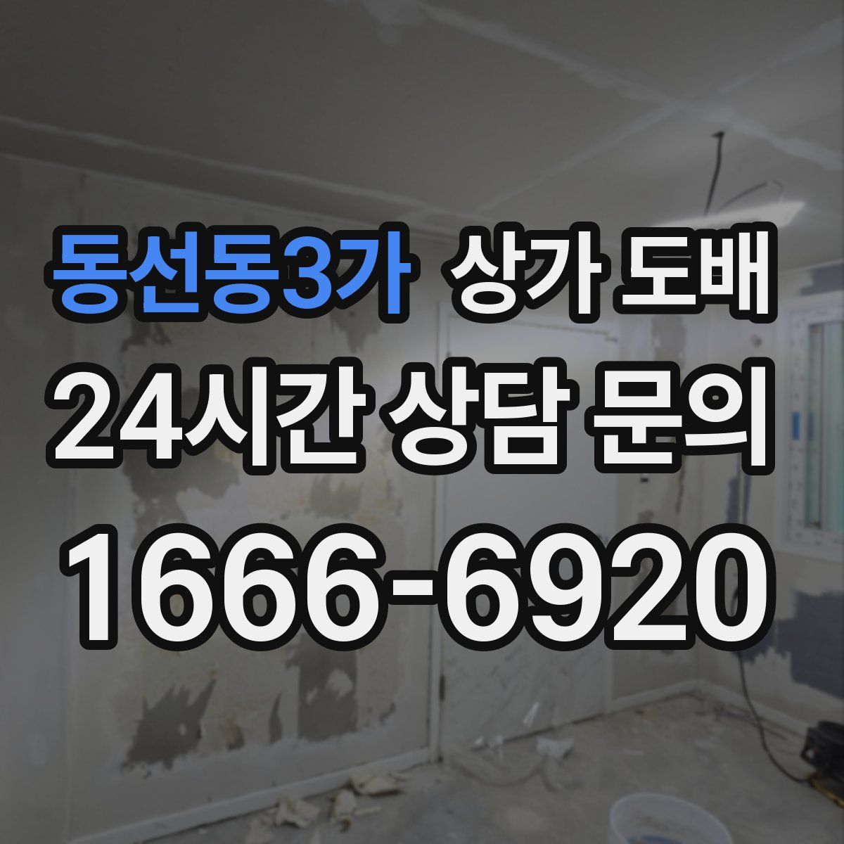 동선동3가 상가 도배