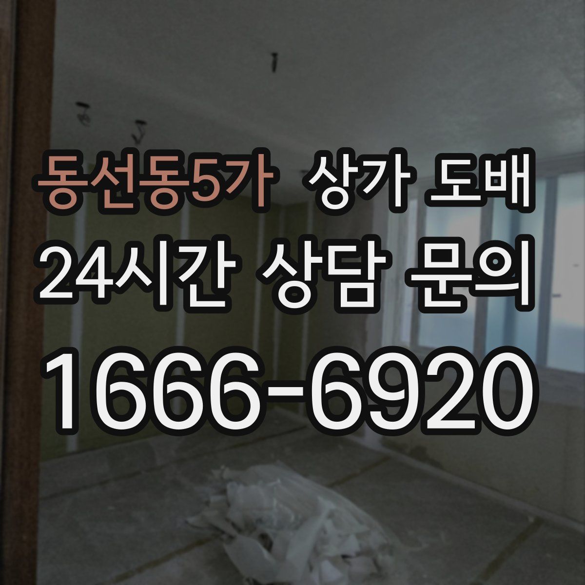 동선동5가 상가 도배