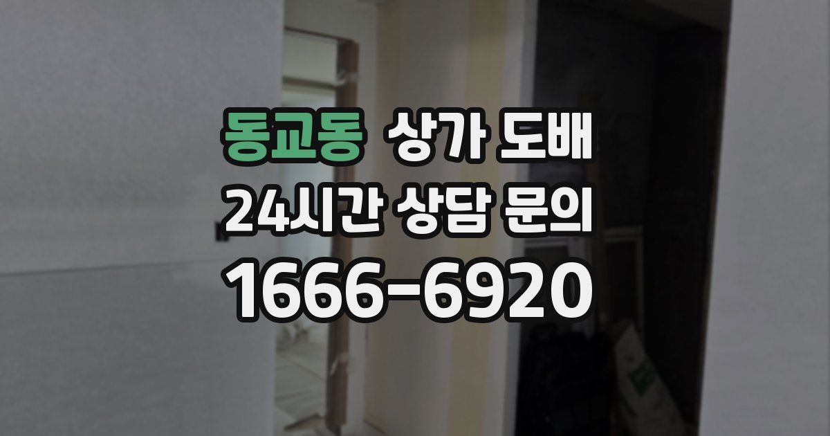 동교동 상가 도배