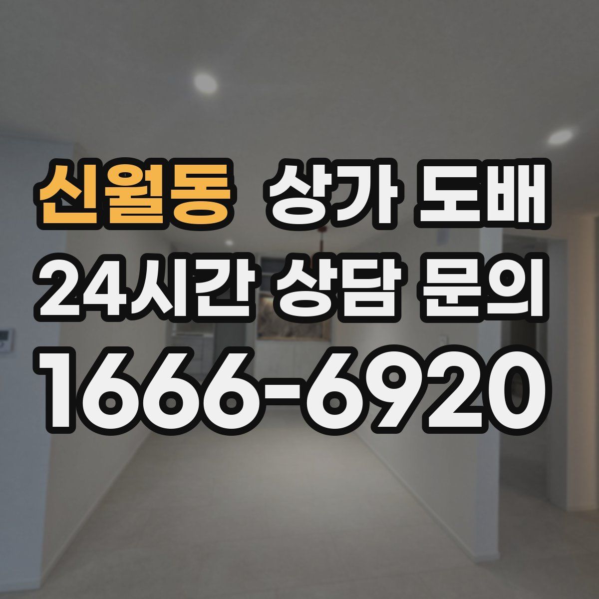 신월동 상가 도배