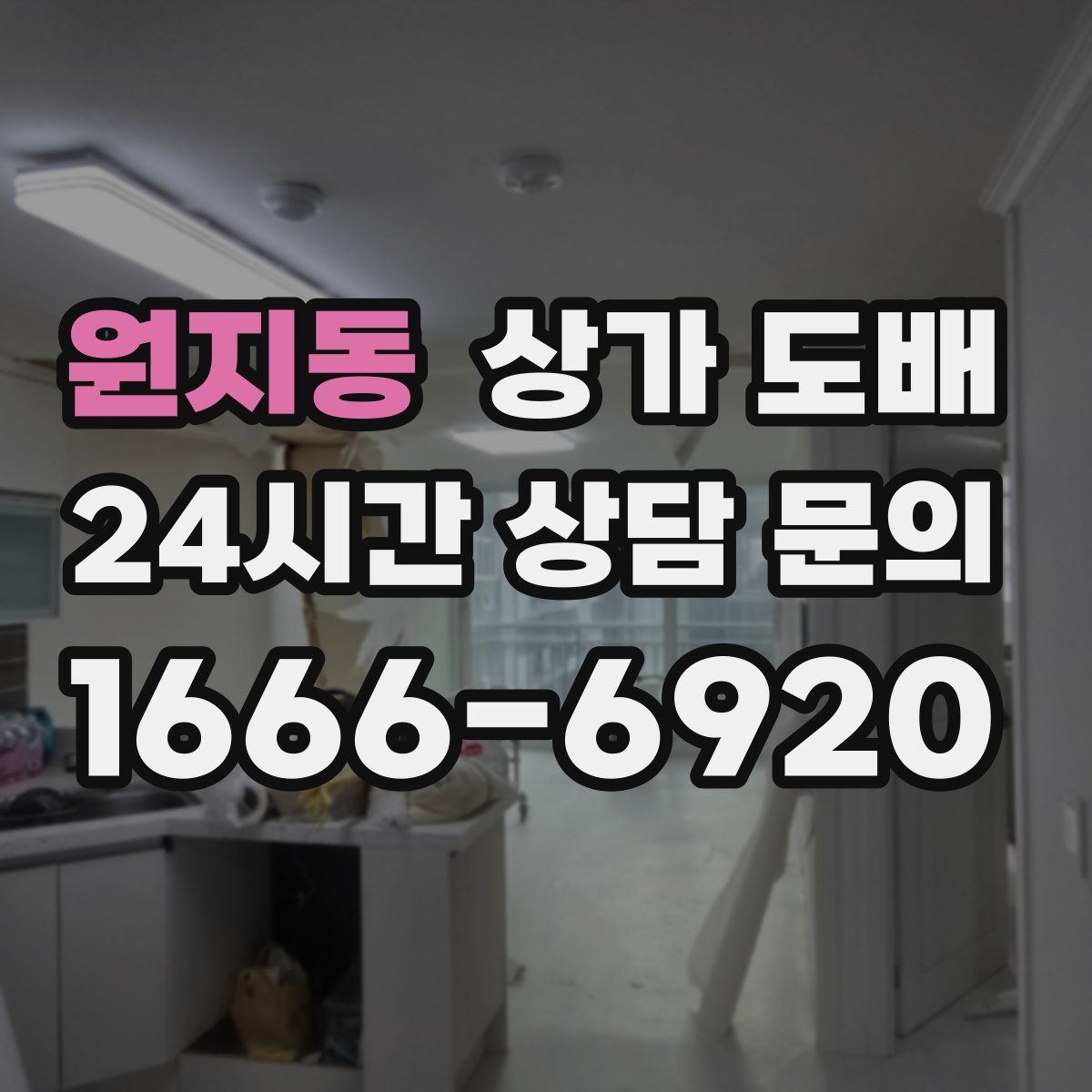 원지동 상가 도배