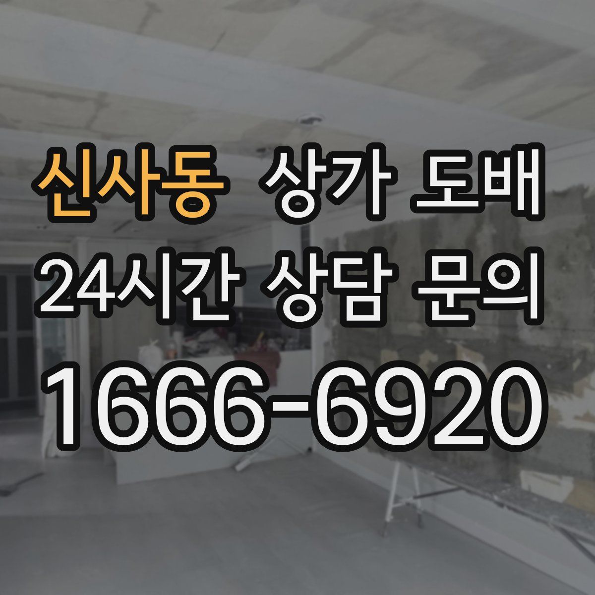 신사동 상가 도배