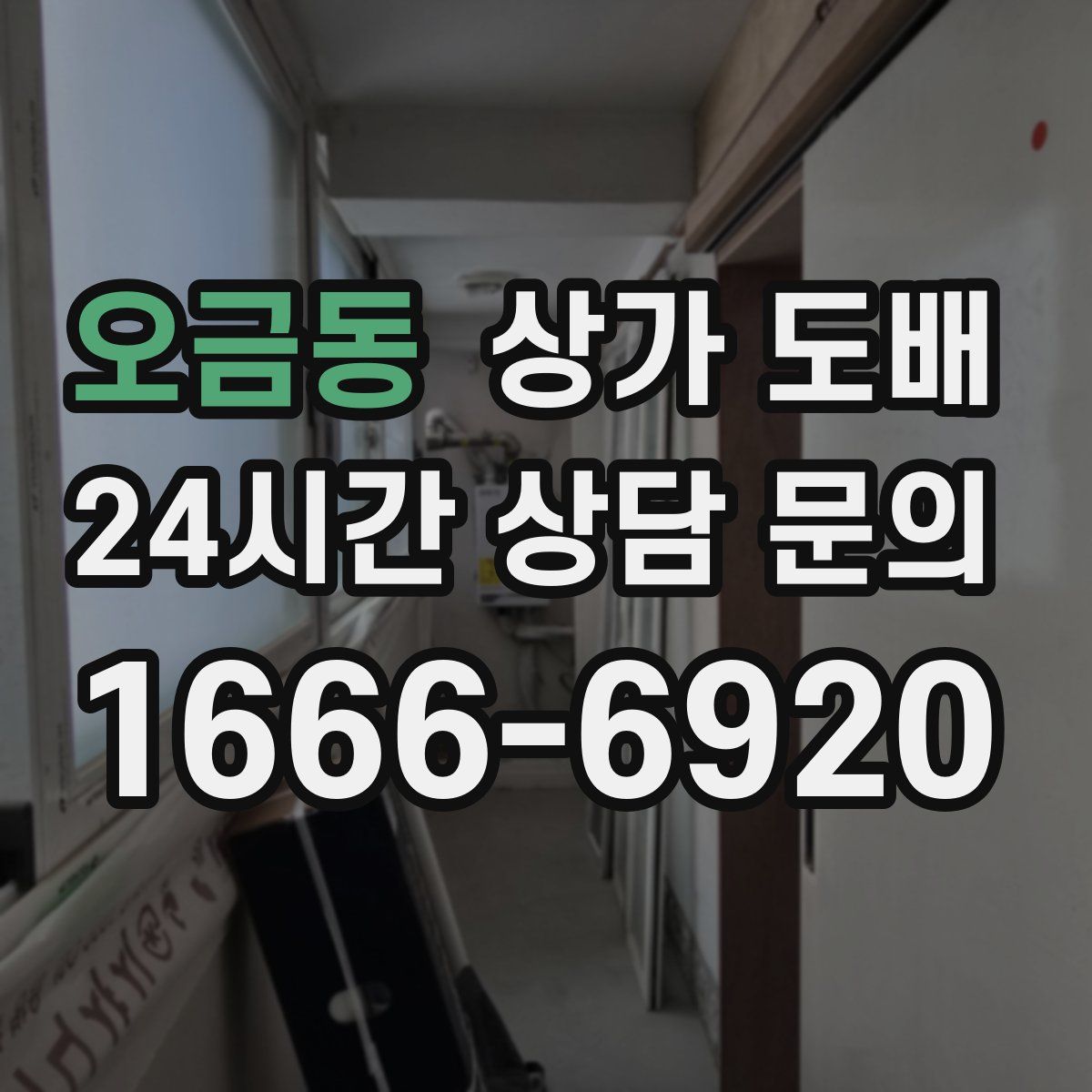 오금동 상가 도배