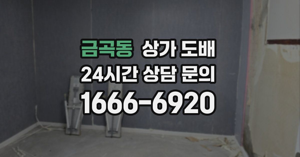 금곡동 상가 도배