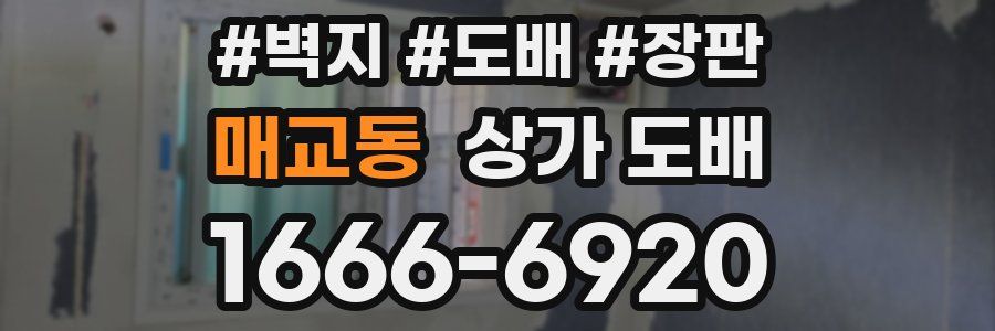 매교동 상가 도배