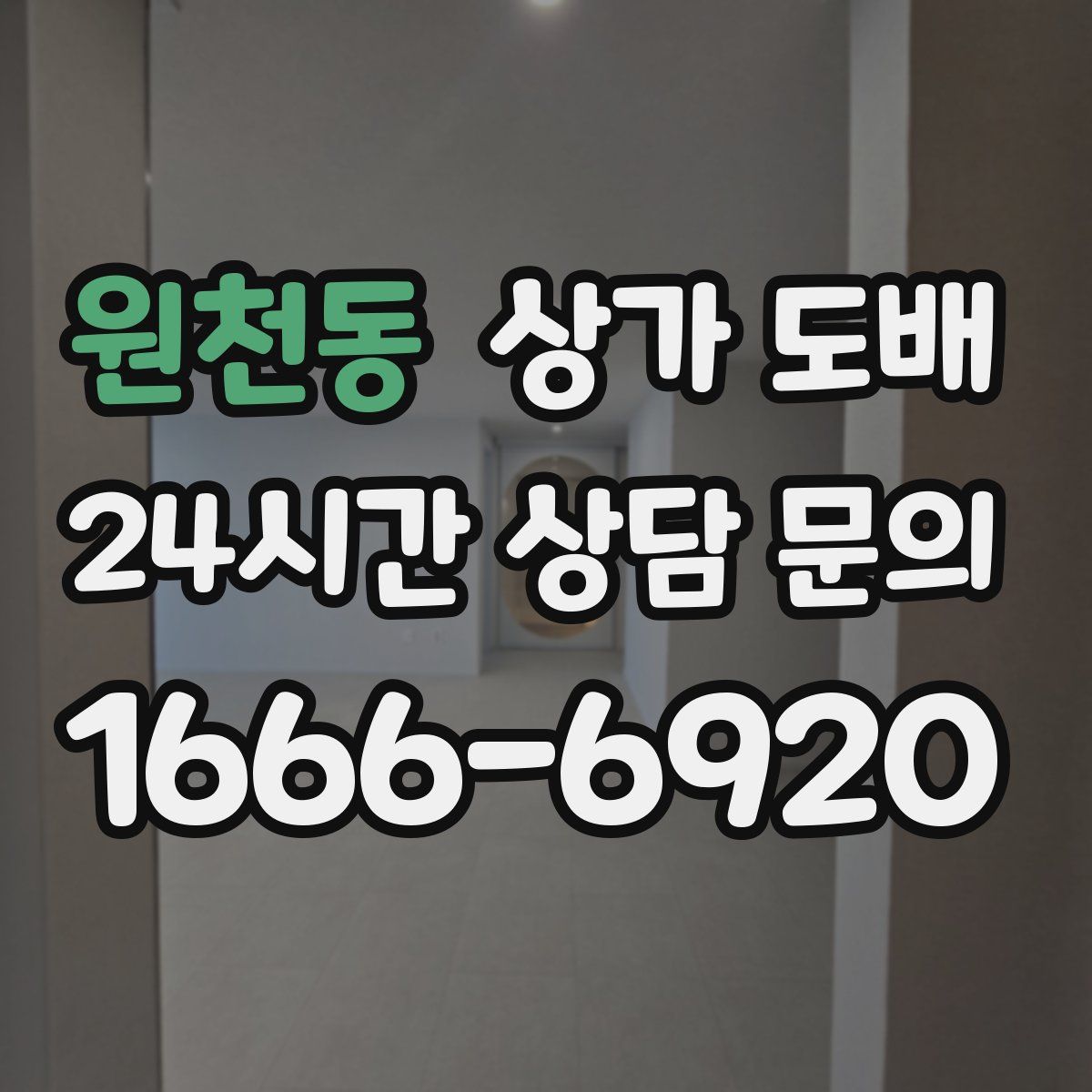 원천동 상가 도배