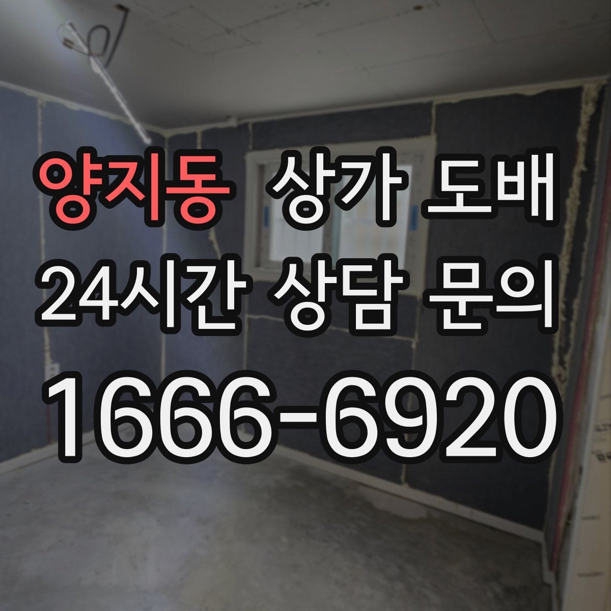 양지동 상가 도배
