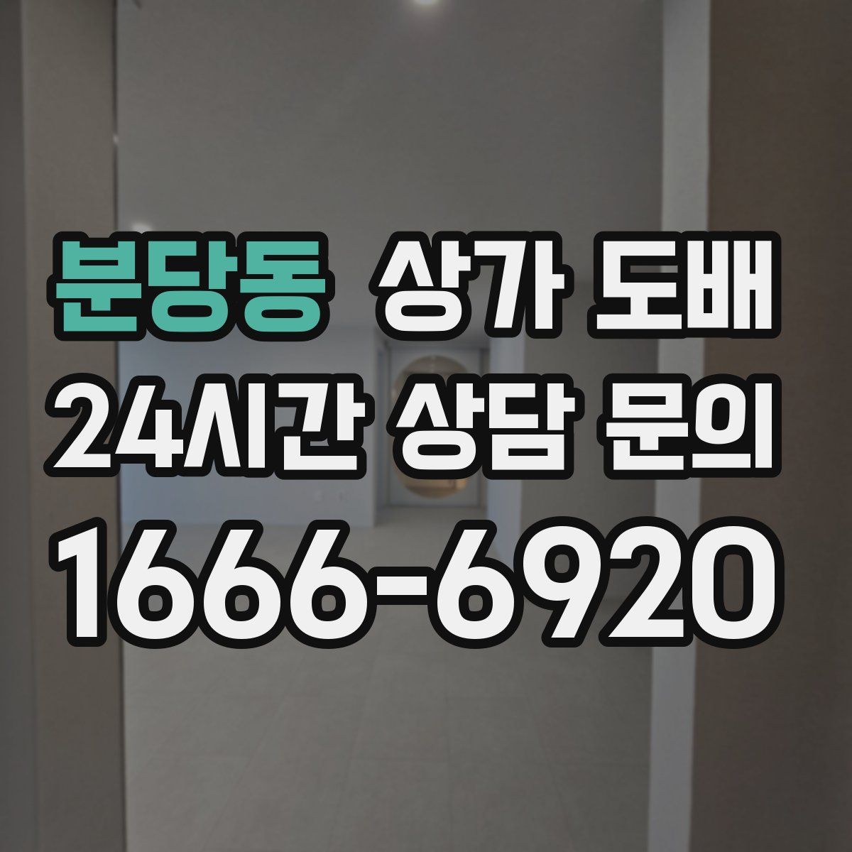 분당동 상가 도배