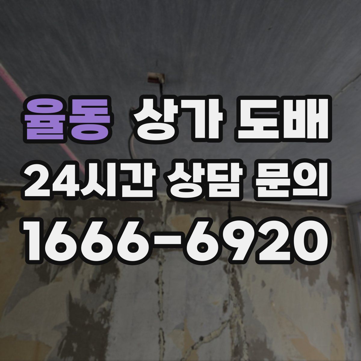 율동 상가 도배