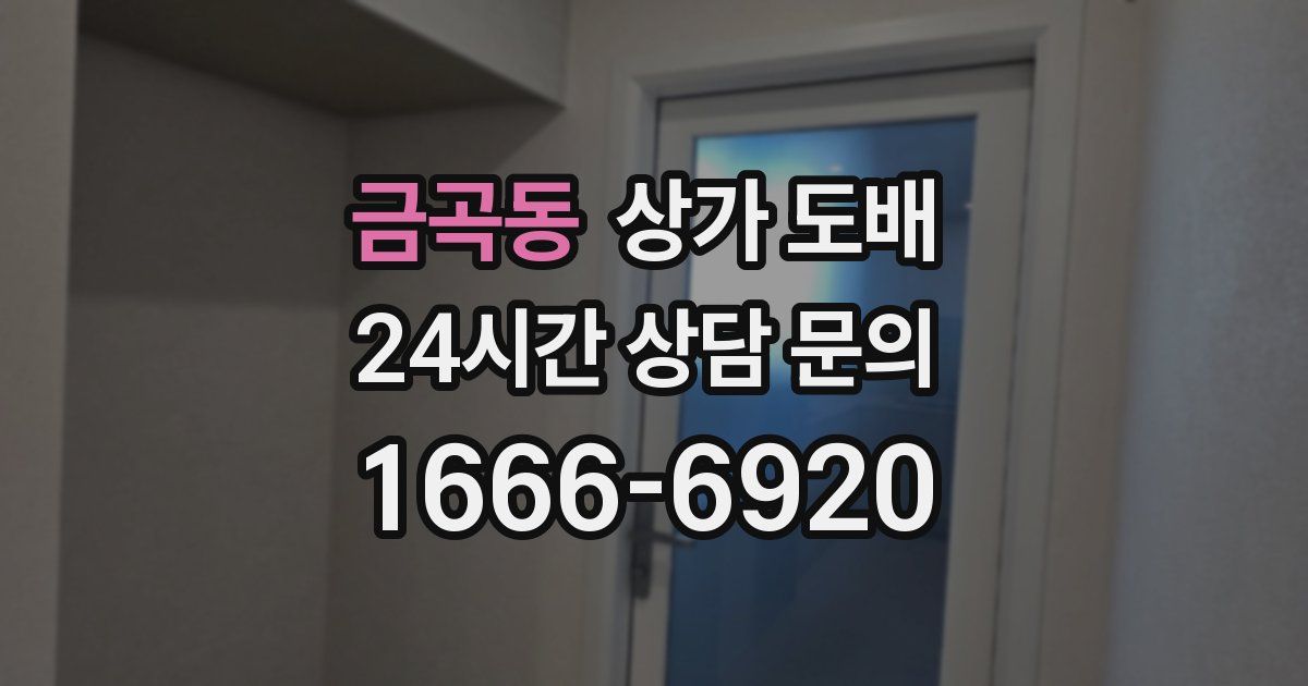 금곡동 상가 도배