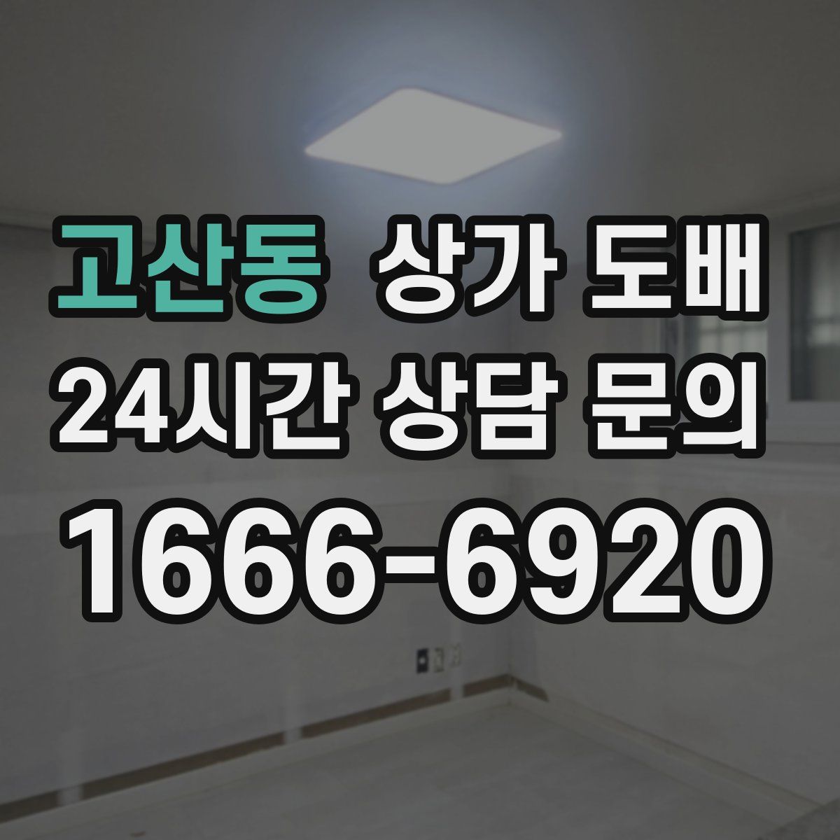 고산동 상가 도배