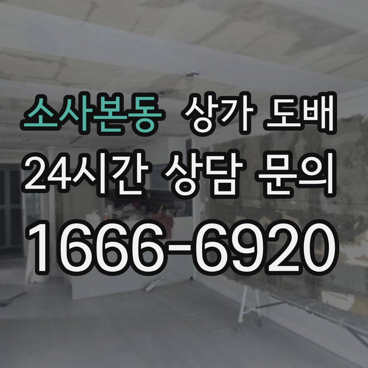 소사본동 상가 도배