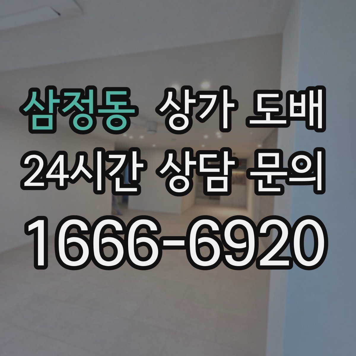 삼정동 상가 도배