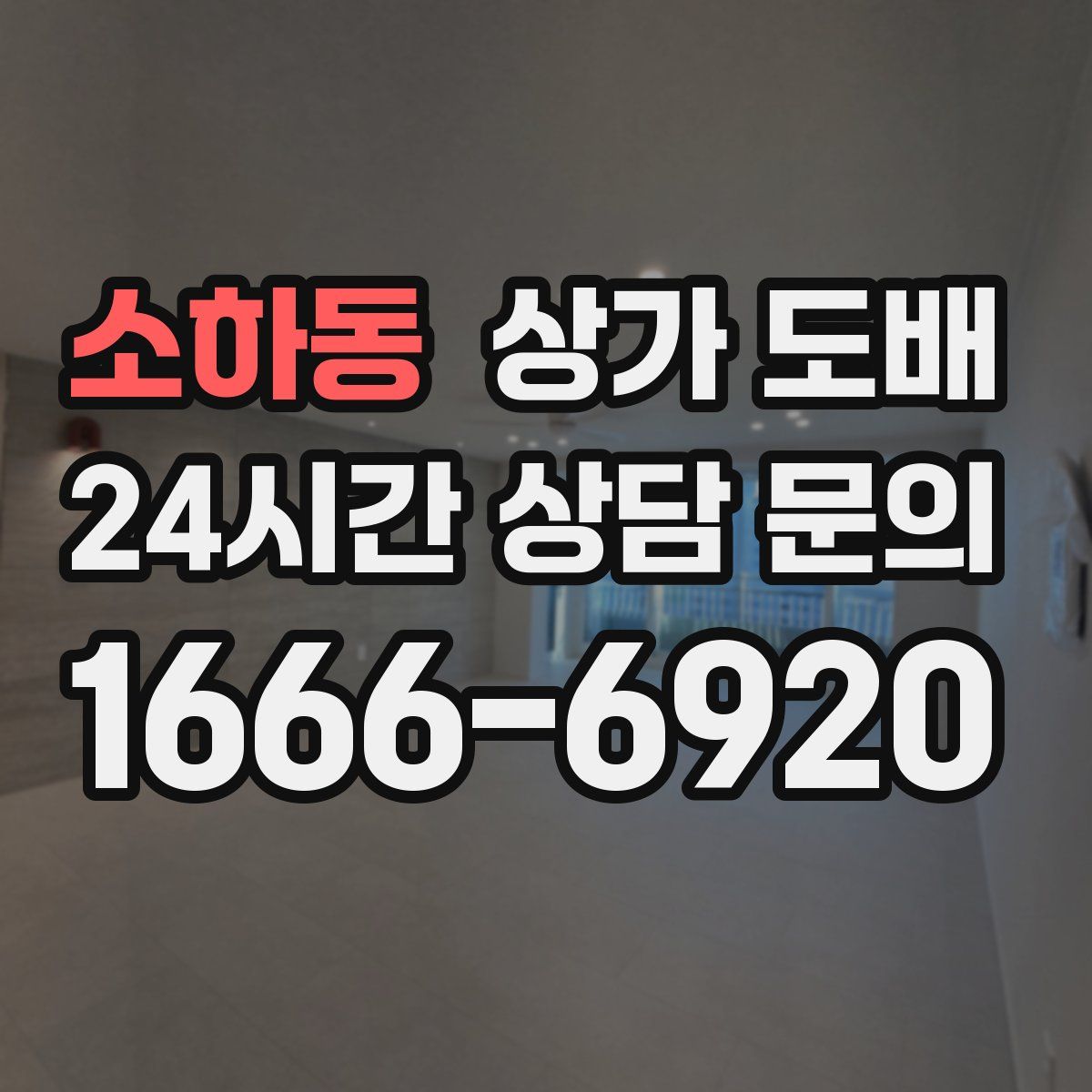 소하동 상가 도배