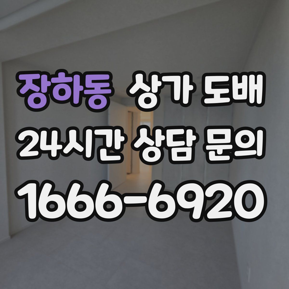 장하동 상가 도배