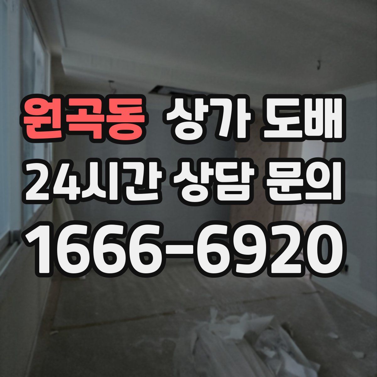원곡동 상가 도배