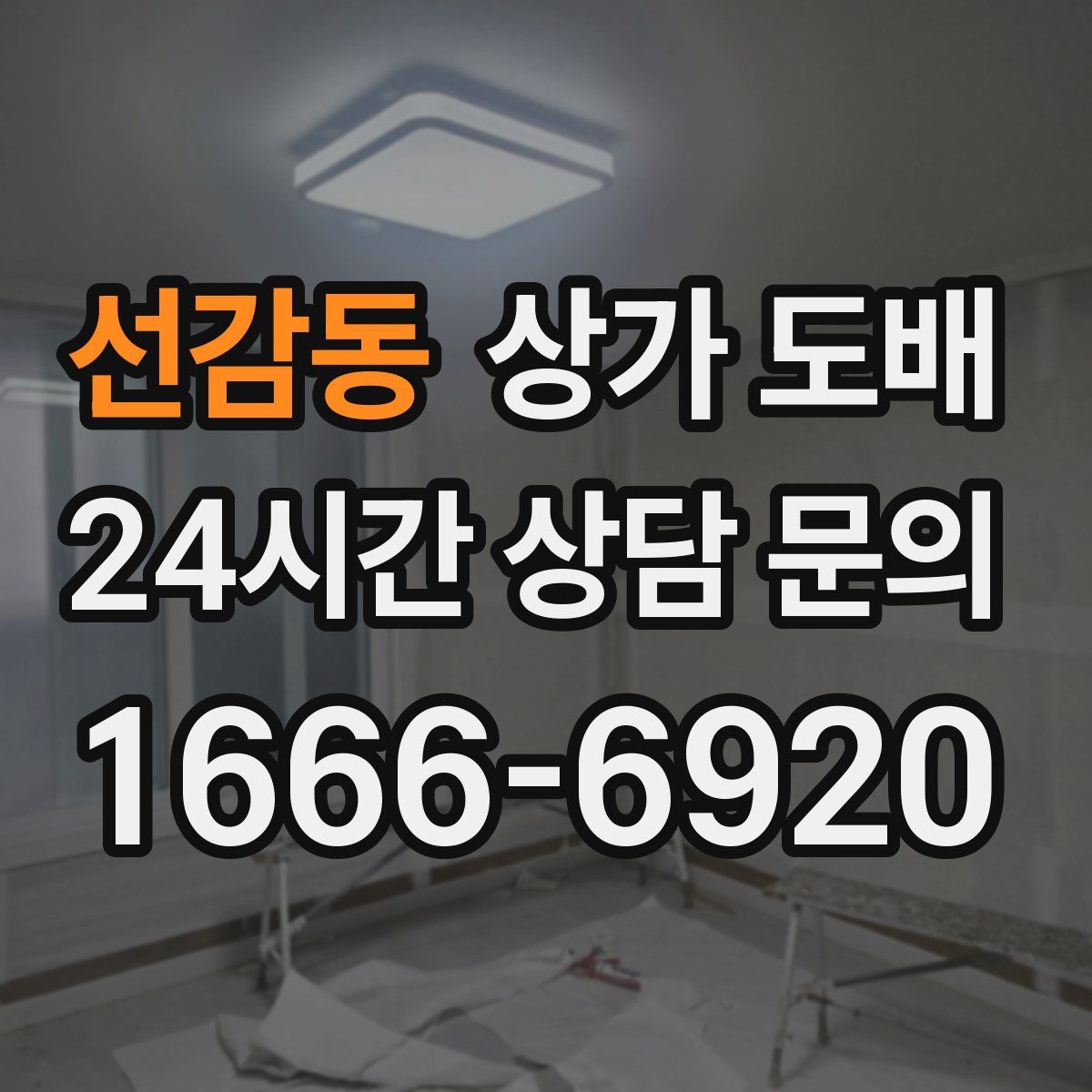 선감동 상가 도배