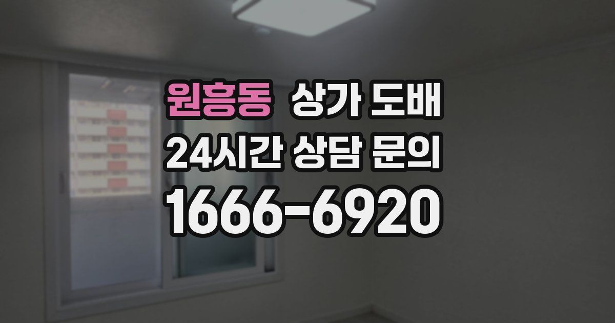 원흥동 상가 도배