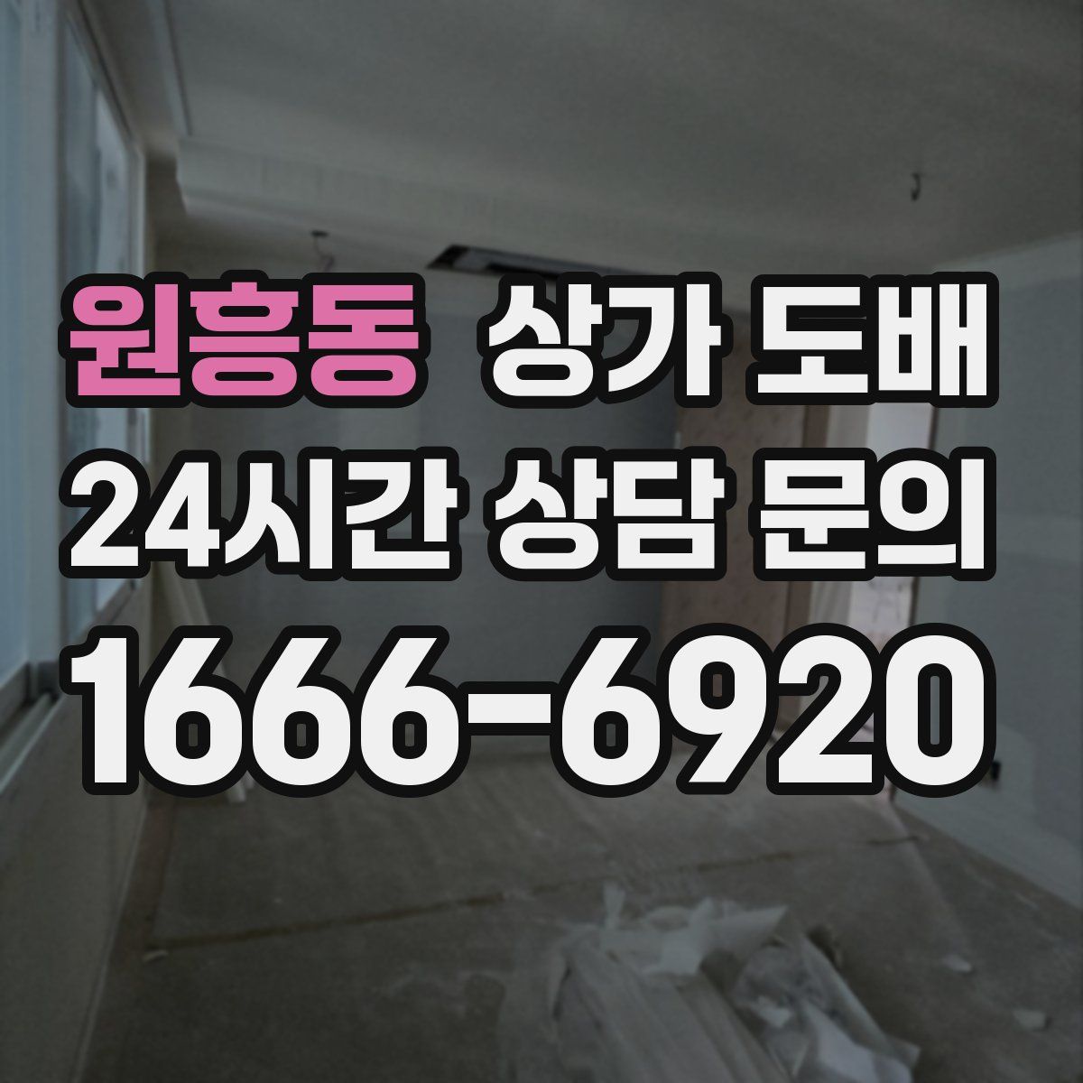 원흥동 상가 도배