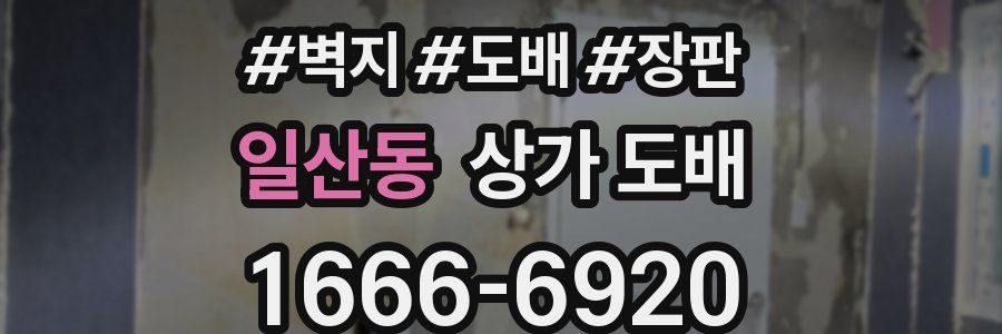 일산동 상가 도배