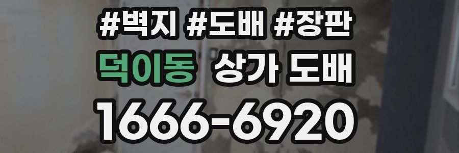덕이동 상가 도배