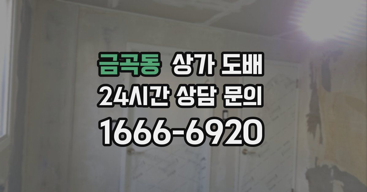 금곡동 상가 도배