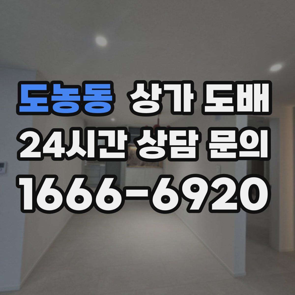 도농동 상가 도배