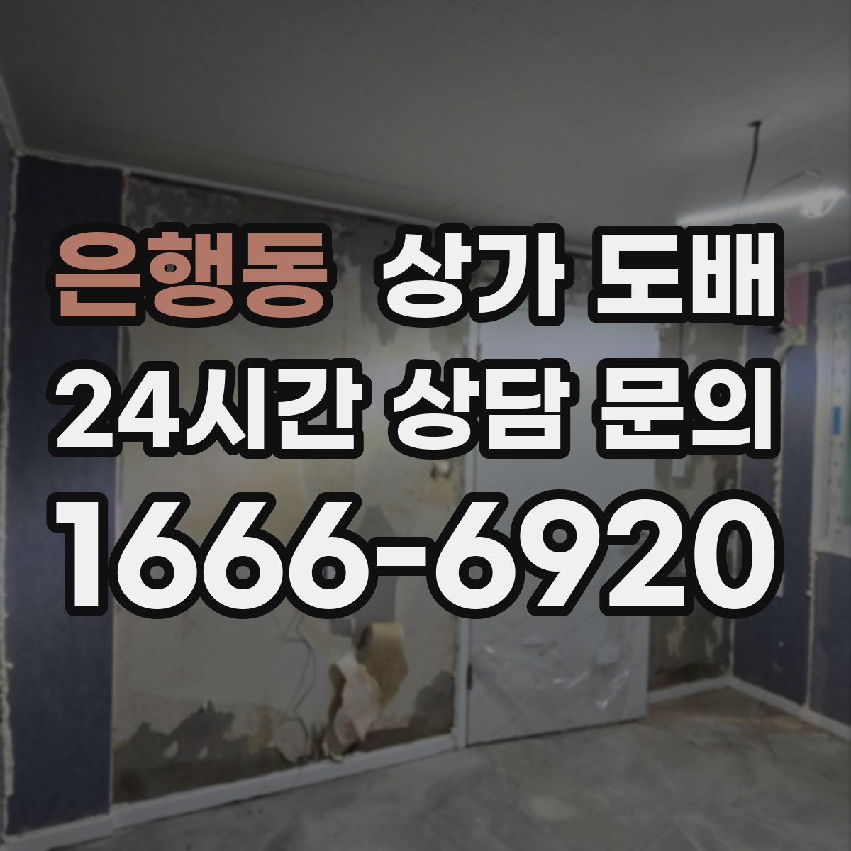 은행동 상가 도배